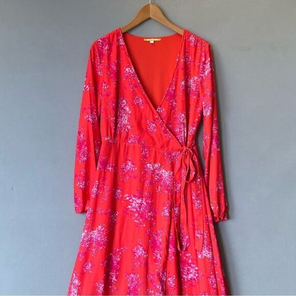 🎉5 for$40🎉Gianni Bini Maxi Long Wrap Dress Size S - Picture 2 of 8